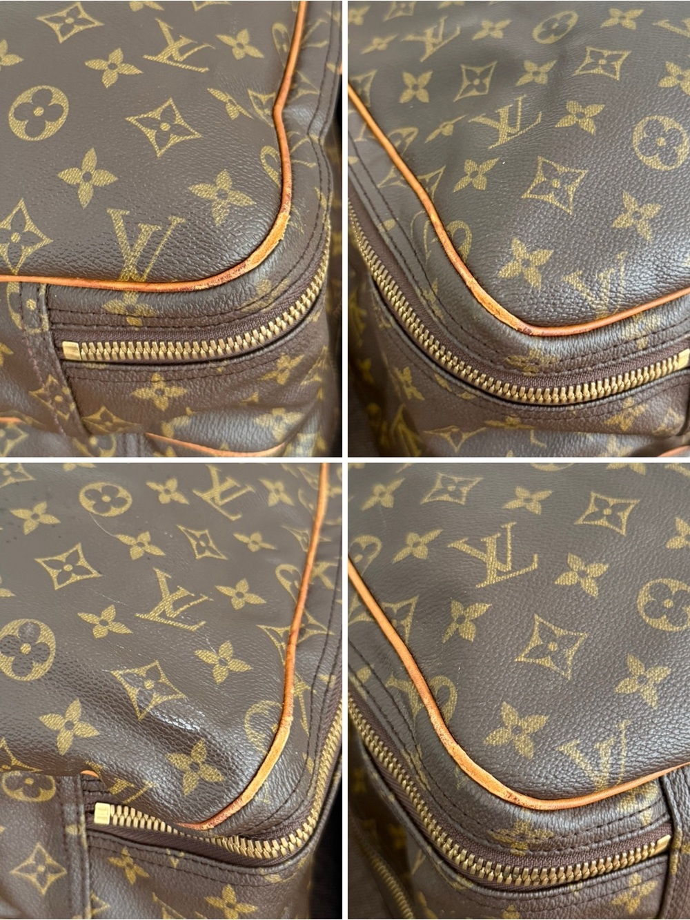 Authentic Louis Vuitton Alizé travel bag M41392 monogram LV brown canvas large - Picture 13 of 16
